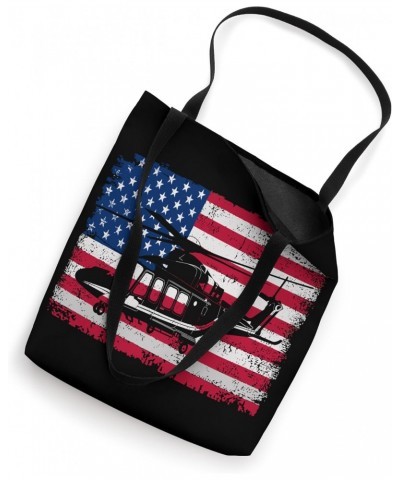 Helicopter Mechanic Vintage Distressed Retro 4th of July Men Tote Bag $11.71 Totes