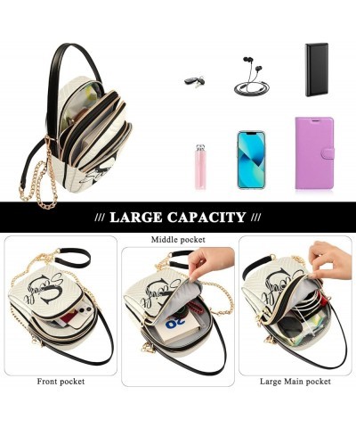 Custom Light Pink Crossbody Bags for Women Travel Crossbody Bags Phone Bags Wallet with Chain Strap 19 $9.24 Crossbody Bags