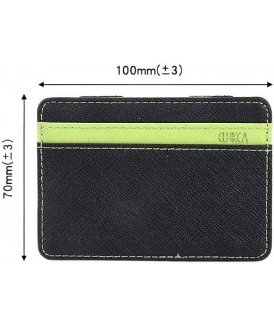 Man Wallet for Men Men's Magic Wallet Creative Card case, Fashion ID Card Holder Money Clip Cross Pattern Card Holder Multi-C...