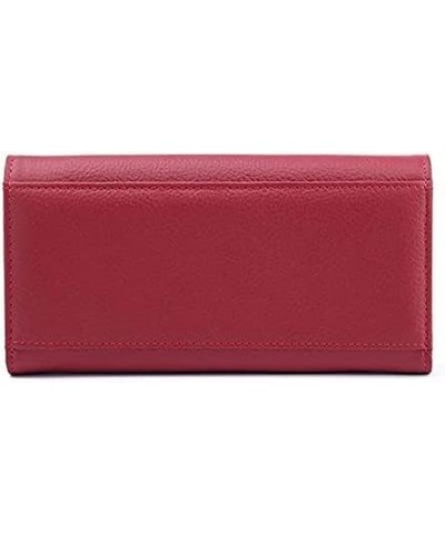 durable Wallet Organized and Easy to Access 100% Genuine Leather Purse Large Capacity Fashion New Female Red Long Clutch Phon...