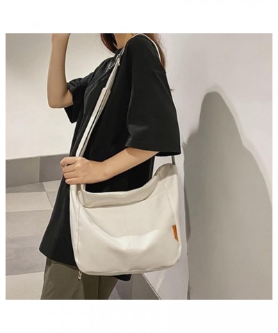 Versatile Nylon Shoulder Bag for Fashionable Women Crossbody Bags for Daily Errands and Outings Khaki $10.94 Crossbody Bags