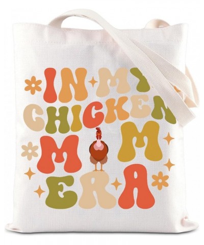 Chicken Mama Tote Bag In My Chicken Mom Era Gift Cottagecore Farm Mom Gift Farmer Gift Mother's Day Gift Chicken Mom Bag $11....