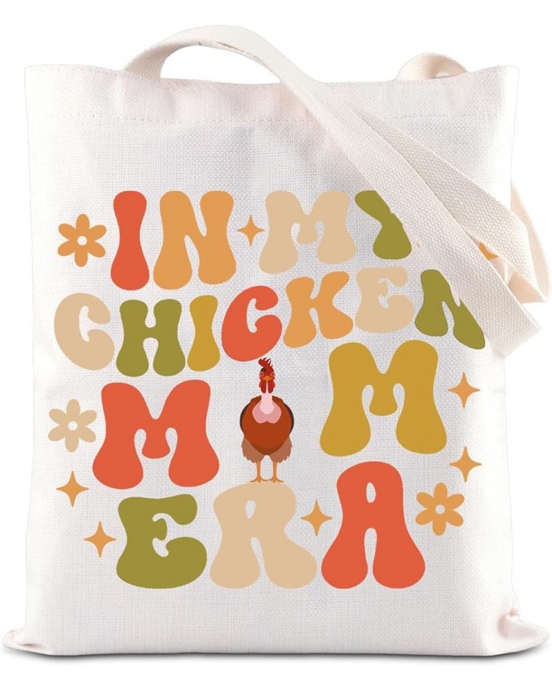 Chicken Mama Tote Bag In My Chicken Mom Era Gift Cottagecore Farm Mom Gift Farmer Gift Mother's Day Gift Chicken Mom Bag $11....