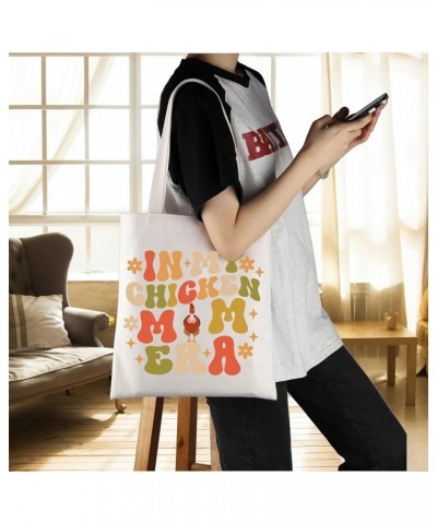 Chicken Mama Tote Bag In My Chicken Mom Era Gift Cottagecore Farm Mom Gift Farmer Gift Mother's Day Gift Chicken Mom Bag $11....