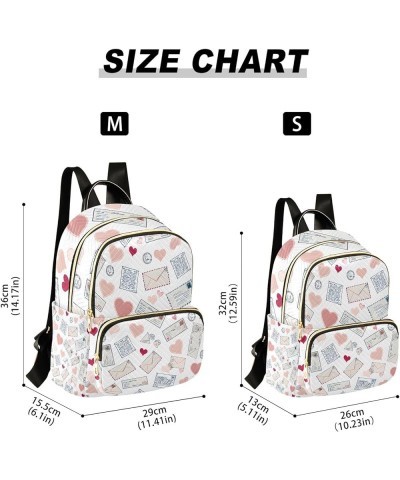 Cartoon Letter Pattern Fashion Backpack Purse for Women, Casual Daypacks, Ladies Gift for Traveling Hiking Multicolor Medium ...