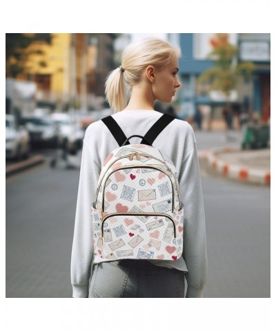 Cartoon Letter Pattern Fashion Backpack Purse for Women, Casual Daypacks, Ladies Gift for Traveling Hiking Multicolor Medium ...