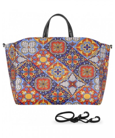 Mandala Mexican Italian Large Tote Bag for Women Travel Should Bag Big Oversized Totes Waterproof Crossbody Tote Bag with Adj...