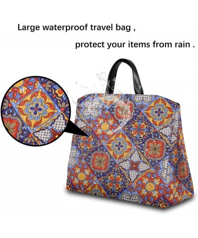 Mandala Mexican Italian Large Tote Bag for Women Travel Should Bag Big Oversized Totes Waterproof Crossbody Tote Bag with Adj...