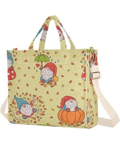 Cartoon Nordic Gnome Women's Tote Handbags Top Handle Satchel Shoulder Bag Crossbody Bag for Office Travel S $13.86 Totes