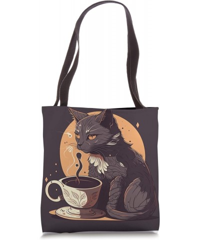 Funny Cat mother coffee lover Design Kitten Humor Cat Lover Tote Bag $10.14 Totes