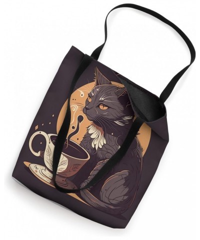 Funny Cat mother coffee lover Design Kitten Humor Cat Lover Tote Bag $10.14 Totes