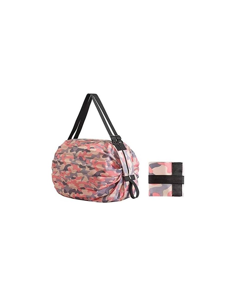 FOLDABLE SHOPPING BAG | ZIPPER TOTE BAG | LARGE CAPACITY DURABLE | PACKABLE TOTE BAG Pink $10.79 Totes