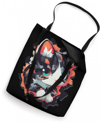 Camo Uwu Cat Cuteness: Cute Adorable Unique Graphic Tote Bag $12.47 Totes