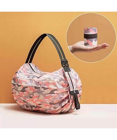 FOLDABLE SHOPPING BAG | ZIPPER TOTE BAG | LARGE CAPACITY DURABLE | PACKABLE TOTE BAG Pink $10.79 Totes