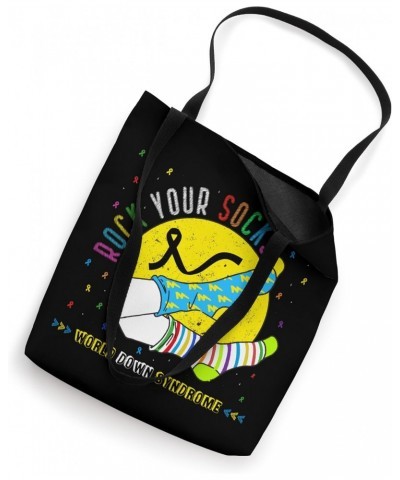 Men Women Kid Down Syndrome Awareness Shirt, Rock Your Socks Tote Bag $11.74 Totes