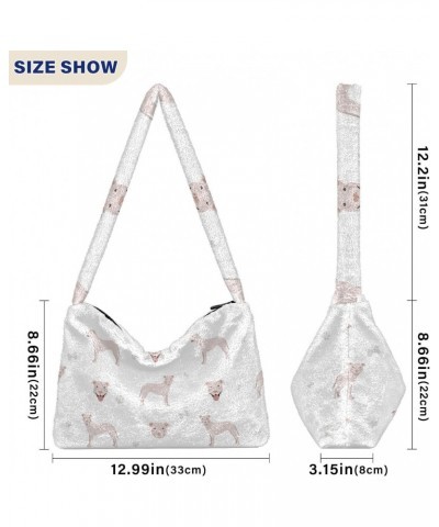 Women Boho Handbag Pit Bull Dog Cute Underarm Bag Tote Bag Shoulder Bag Crossbody Bag Fluffy Cell Phone Purse Patriot Lady Tr...