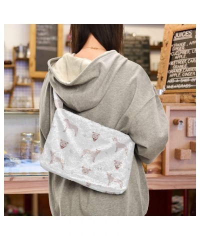 Women Boho Handbag Pit Bull Dog Cute Underarm Bag Tote Bag Shoulder Bag Crossbody Bag Fluffy Cell Phone Purse Patriot Lady Tr...