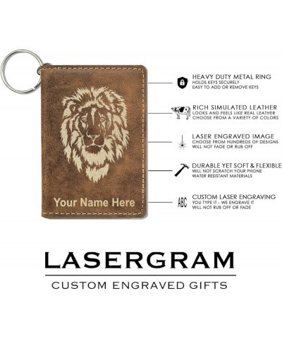 ID Holder Wallet, Fireman, Personalized Engraving Included (Light Brown) Rustic $11.76 Wallets