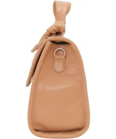 PU Boomer Medium Satchel Bag | Ladies Purse Handbag | Tan $58.74 Satchels