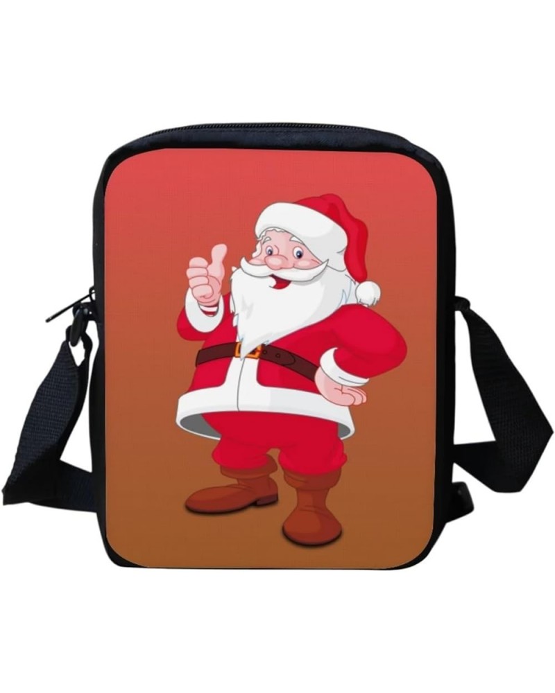 Christmas Fashion Cossbody Messenger Bag Christmas Decorations Gift Handbag Purse Shoulder Bag Santa Claus（red） $10.12 Crossb...