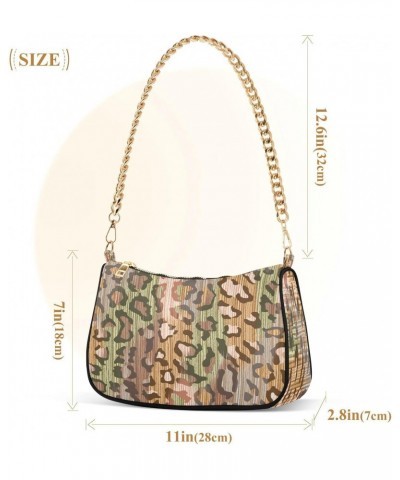 Crossbody Bags for Women Colorful Leopard Animal Skin Small Handbags Shoulder Bag Purse Evening Bag Satchels with Chain Strap...