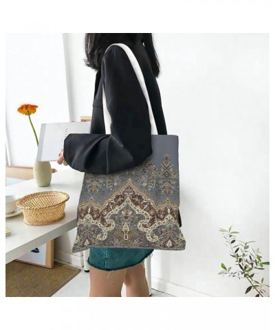 Paisley Single Shoulder Fashion Canvas Tote Shopping Bags Handbags For Men And Women Paisley26 $11.52 Totes