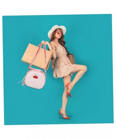 Box cross body bag for woman Lady bags messenger bag High capacity one shoulder Miss cross shoulder bags Beige+pink $9.03 Sho...