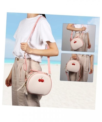 Box cross body bag for woman Lady bags messenger bag High capacity one shoulder Miss cross shoulder bags Beige+pink $9.03 Sho...