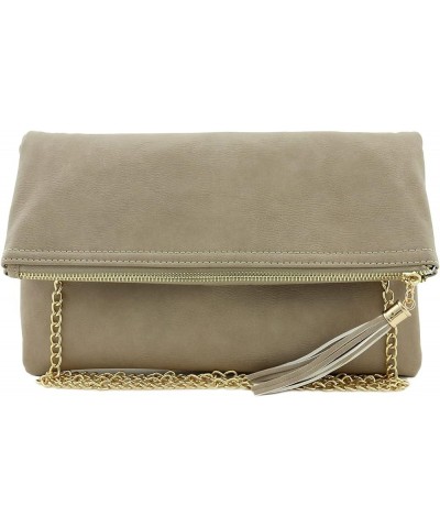 Envelope Clutch Bags for Women Foldover Crossbody Tassel Wallet with Chain Strap, Elegant Evening Purse 1-brick-lp $18.21 Eve...