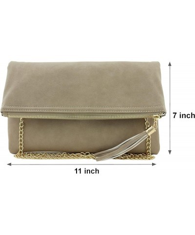 Envelope Clutch Bags for Women Foldover Crossbody Tassel Wallet with Chain Strap, Elegant Evening Purse 1-brick-lp $18.21 Eve...