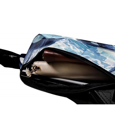 Crossbody Bags for Women,Crossbody Bag Men,Small Sling Bag,Antarctic Ocean Whale,Crossbody Purse $16.63 Crossbody Bags