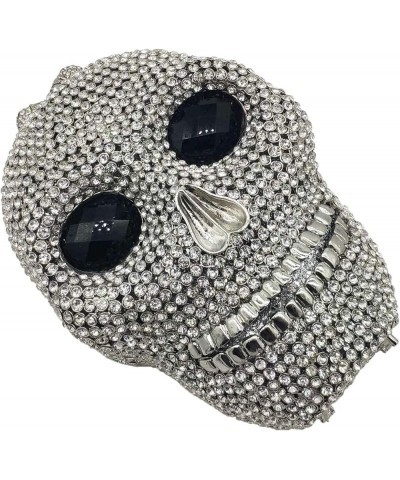 Halloween Novelty Skull Clutch Women Evening Bags Party Cocktail Crystal Purses and Handbags (Big,Silver) Colorful Ab $61.82 ...