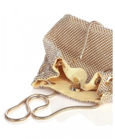 Women's Luxury Handbag Full Rhinestones Fashion Evening Clutch Bags Shining Gold $11.00 Evening Bags