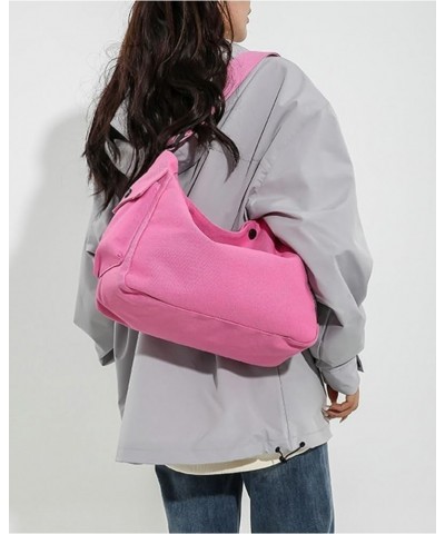 Womens Totes Shoulder Bag Hobo Canvas Tote Bag Handbag Retro Bag Solid Color Candy Color Yellow $15.11 Totes