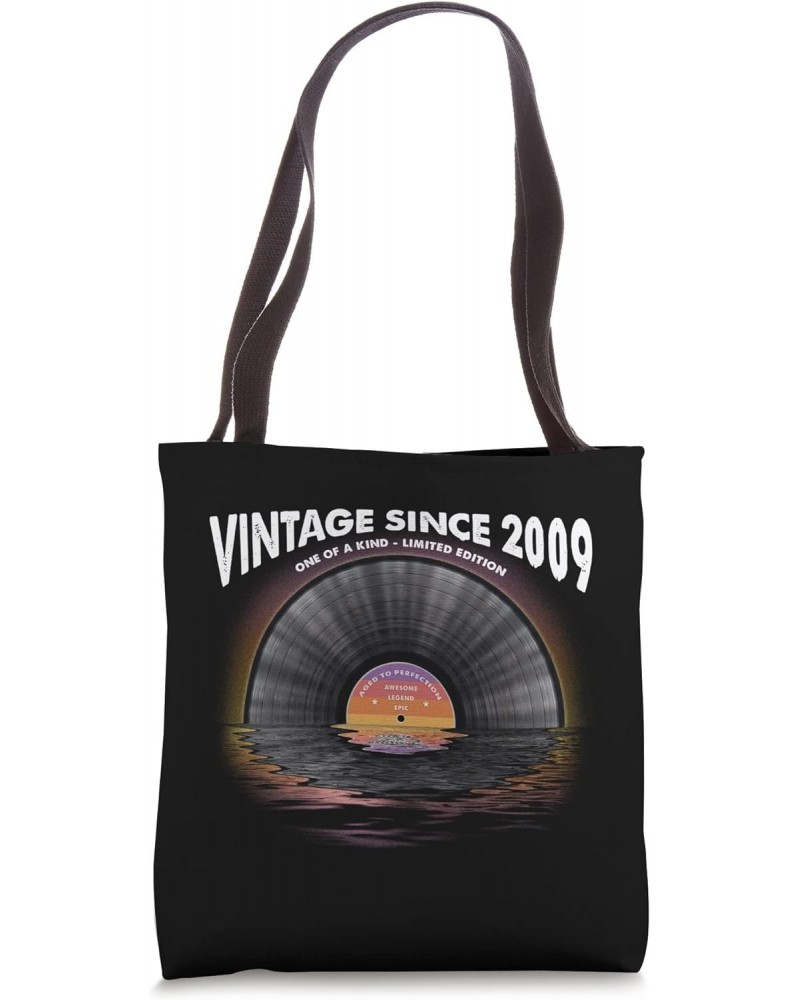 Vintage since 2009 Retro Disco Music Vintage Vinyl LP Record Tote Bag $12.46 Totes