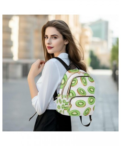 Women Backpack Fresh Kiwi Fruit Anti-Theft Travel Backpack with Luggage Belt Lightweight Handbag Lady Purse Roomy Double Zipp...