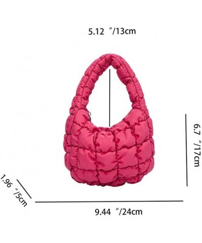 Quilted Shoulder Bags for Women Designer Pleated Cloud Bag Mini Famle Versatile Small Handbag Women's Cross Bag Tote Green $1...