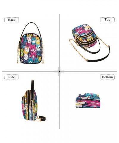 Quilted Crossbody Bags for Women,-499 - Cat Women's Crossbody Handbags Small Travel Purses Phone Bag $10.12 Crossbody Bags