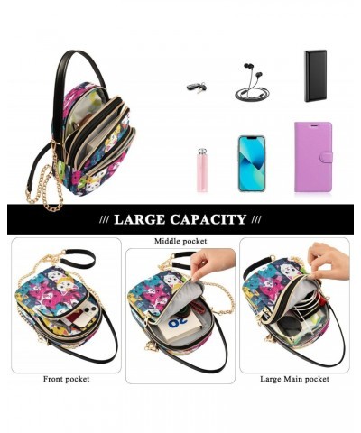 Quilted Crossbody Bags for Women,-499 - Cat Women's Crossbody Handbags Small Travel Purses Phone Bag $10.12 Crossbody Bags