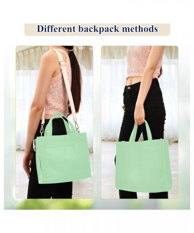 Pink Blue Gradient Work Bag Women, Corduroy Teacher Bag Tote Bag for College Small Tote Bags for Women Celadon Green $13.27 T...