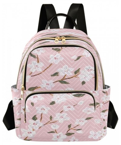 Cherry Blossoms Women Backpack Purse Ladies Fashion Shoulder Bag Daypack Travel Bag 10L Small $17.15 Backpacks