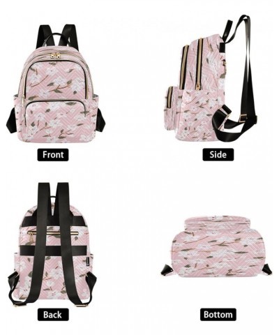 Cherry Blossoms Women Backpack Purse Ladies Fashion Shoulder Bag Daypack Travel Bag 10L Small $17.15 Backpacks