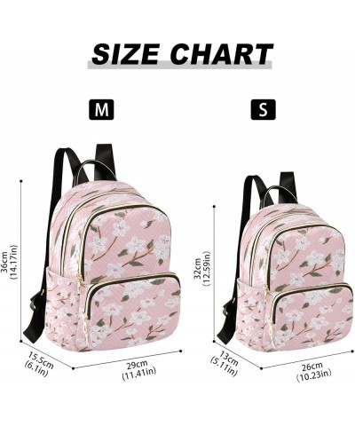 Cherry Blossoms Women Backpack Purse Ladies Fashion Shoulder Bag Daypack Travel Bag 10L Small $17.15 Backpacks