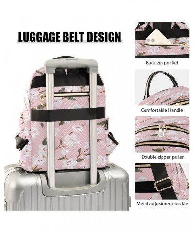 Cherry Blossoms Women Backpack Purse Ladies Fashion Shoulder Bag Daypack Travel Bag 10L Small $17.15 Backpacks