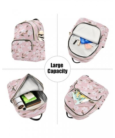 Cherry Blossoms Women Backpack Purse Ladies Fashion Shoulder Bag Daypack Travel Bag 10L Small $17.15 Backpacks