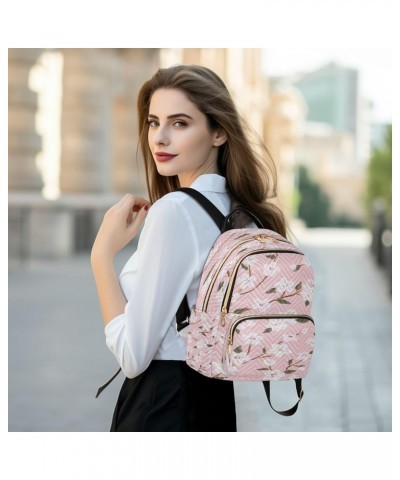 Cherry Blossoms Women Backpack Purse Ladies Fashion Shoulder Bag Daypack Travel Bag 10L Small $17.15 Backpacks