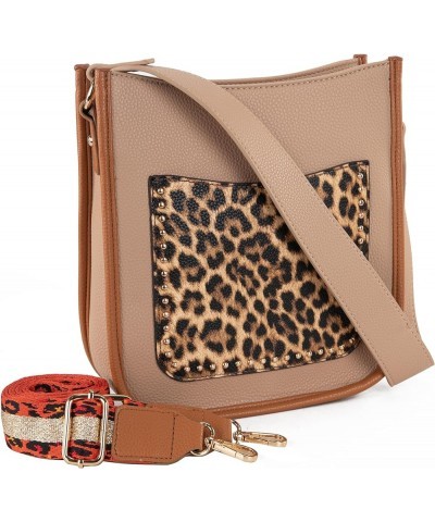 Purses for Women Shoulder Purses and Handbags Hobo Bags for Women F Leopard $10.75 Shoulder Bags