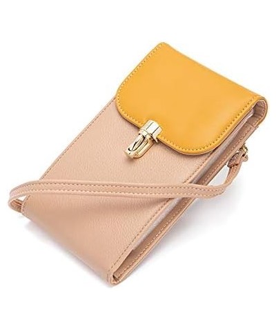 Leather Crossbody Bags for Women, Small Crossbody Phone Bags Cellphone Wallet Purse for Women, Button Bag Brown $10.25 Crossb...