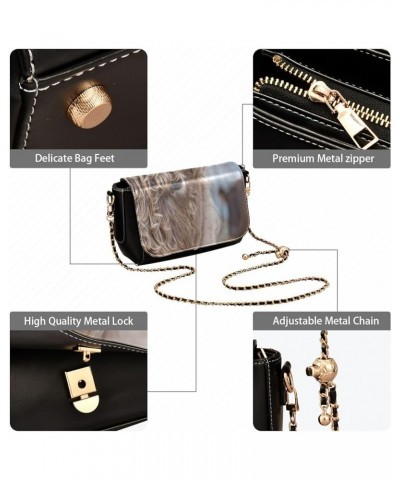 Crossbody Bags for Women Trendy Women's Black Shoulder Bag Small PU Leather Flap Cross Body Bag Handbags Pattern7 $23.36 Cros...