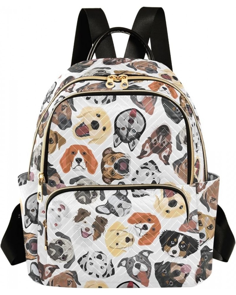 Mini Backpack Dog Bulldog Animal Fashion Backpack Purse for Women,Handbag Shoulder Bag Casual Daypack, Ladies Gift for Colleg...